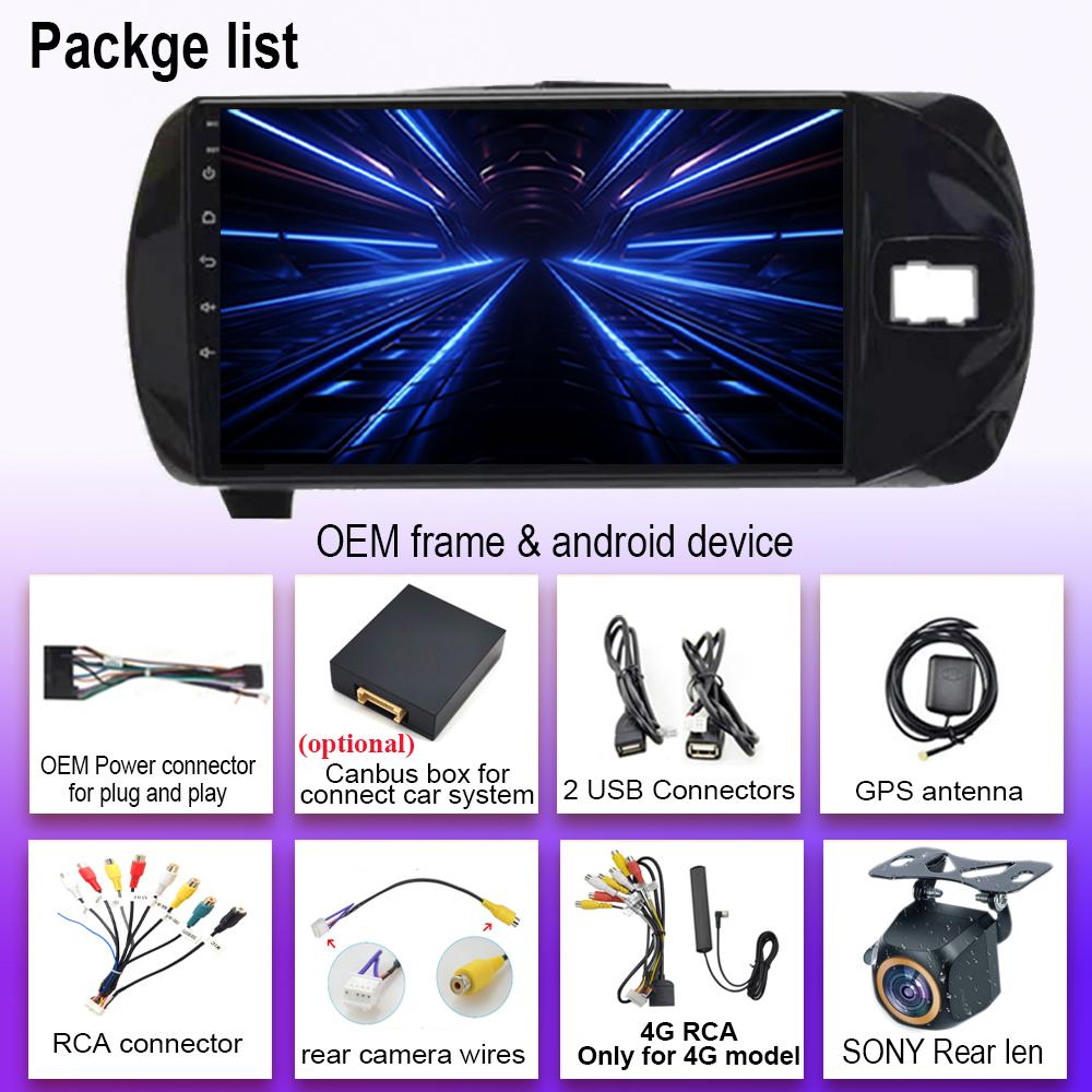 Android 14 For Toyota Vitz 3 XP 130 2014 - 2019 Wireless Carplay Auto Radio Stereo Multimedia Player GPS Navigation NO 2din DVD