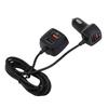 Fast Charging USB Car Charger 60W 4 Port QC3.0 Multifunctional for Phone Front Rear Seat