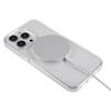 For iPhone 15 Pro Clear Case Compatible with MagSafe WANLONFENG LM2 Series Phone Cover (Big Lens Hole)