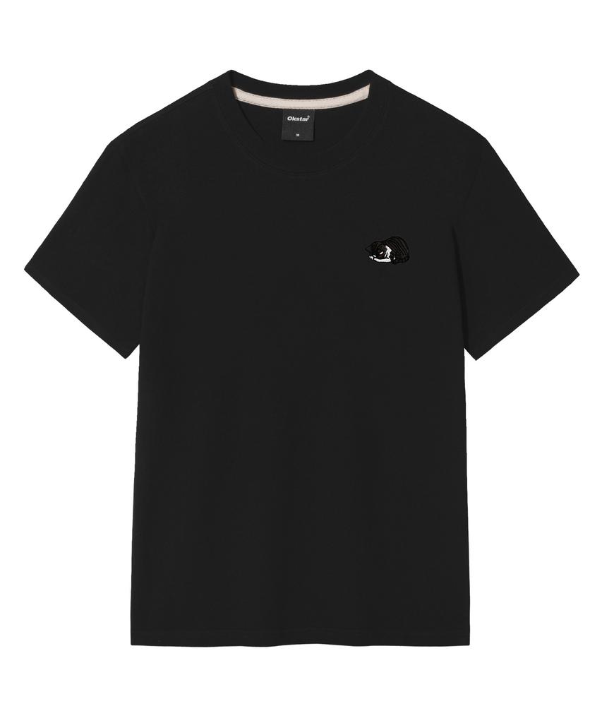 OKSTAR Sleepy Kamnyang Embroidered Short Sleeve T-Shirt (D Type)