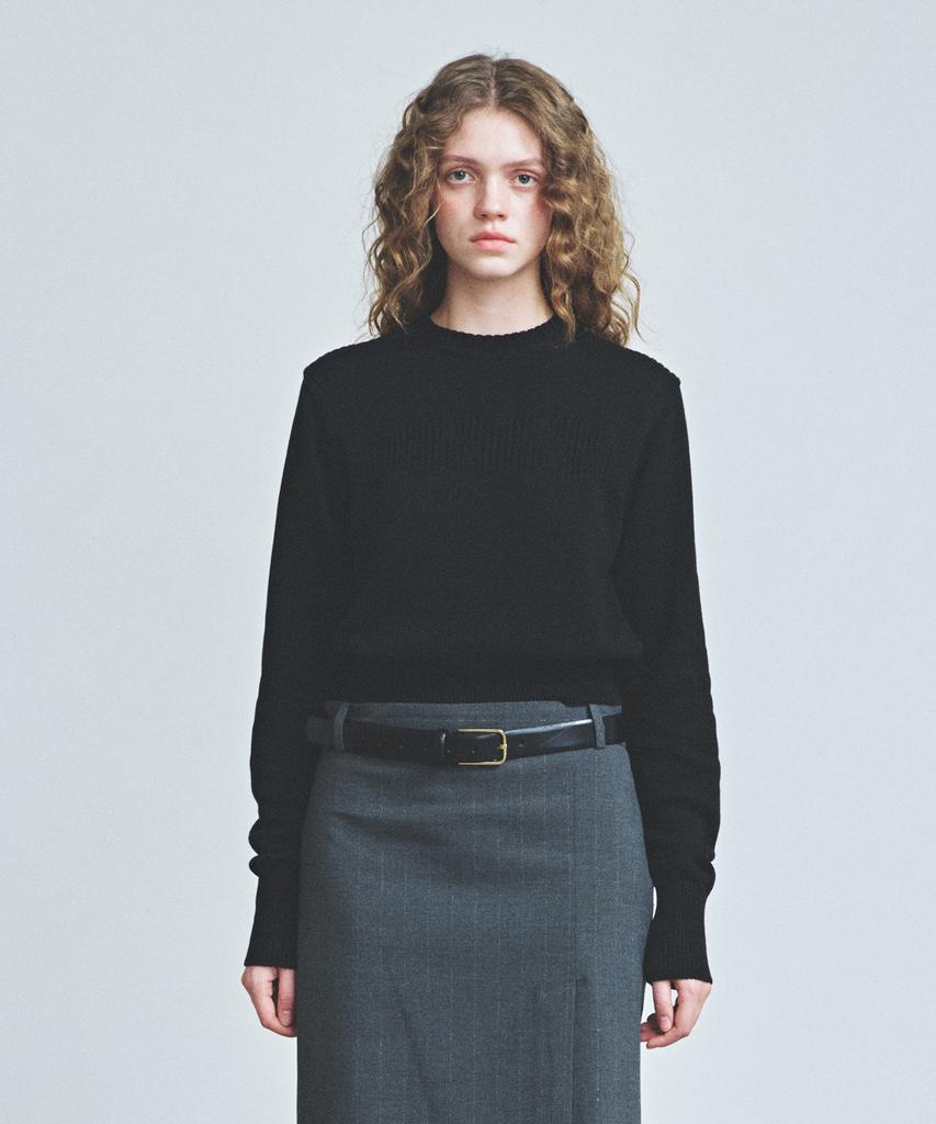KNITTED (W) Minimal And Round Knit Black