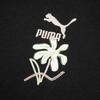 PUMA Women's Black Solid Color Embroidered Crew Neck Long Sleeve Sweatshirt