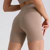 High Waist Butt-Lifting Yoga Shorts - Three-Quarter Length for Slimming and Fitness