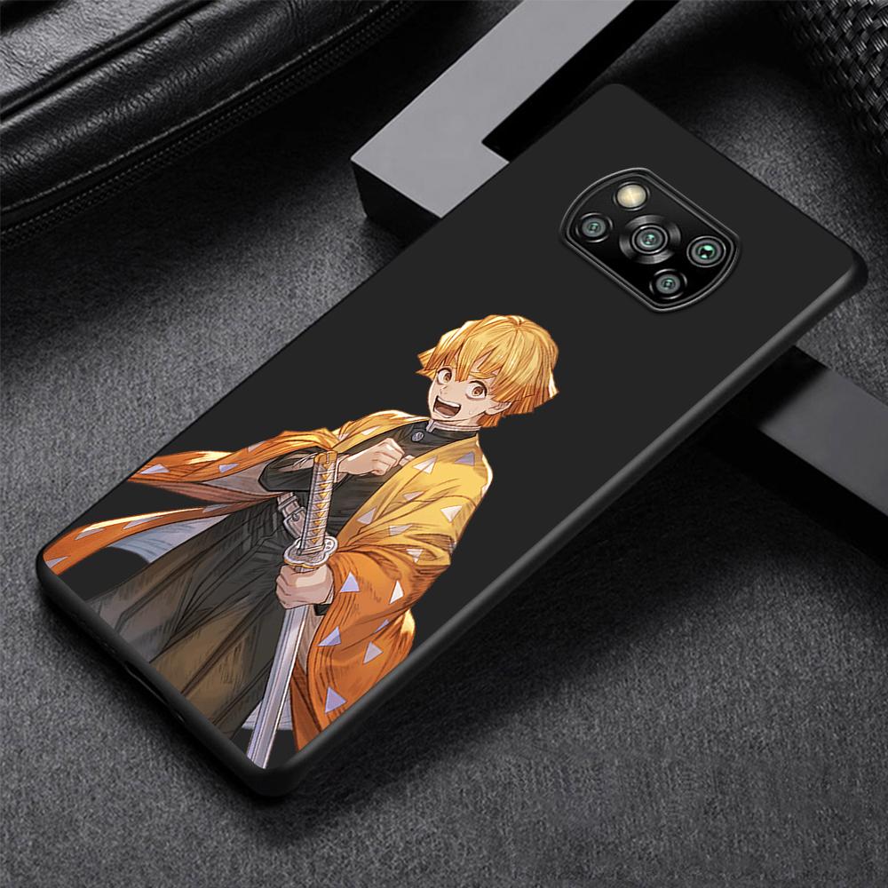 Anime Kreslený Pouzdro na Telefon Demon Blade pro Xiaomi Poco X3 NFC M3 X4 Pocophone F1 M4 Pro F3 GT Měkké Silikonové Černé Kryt Shell