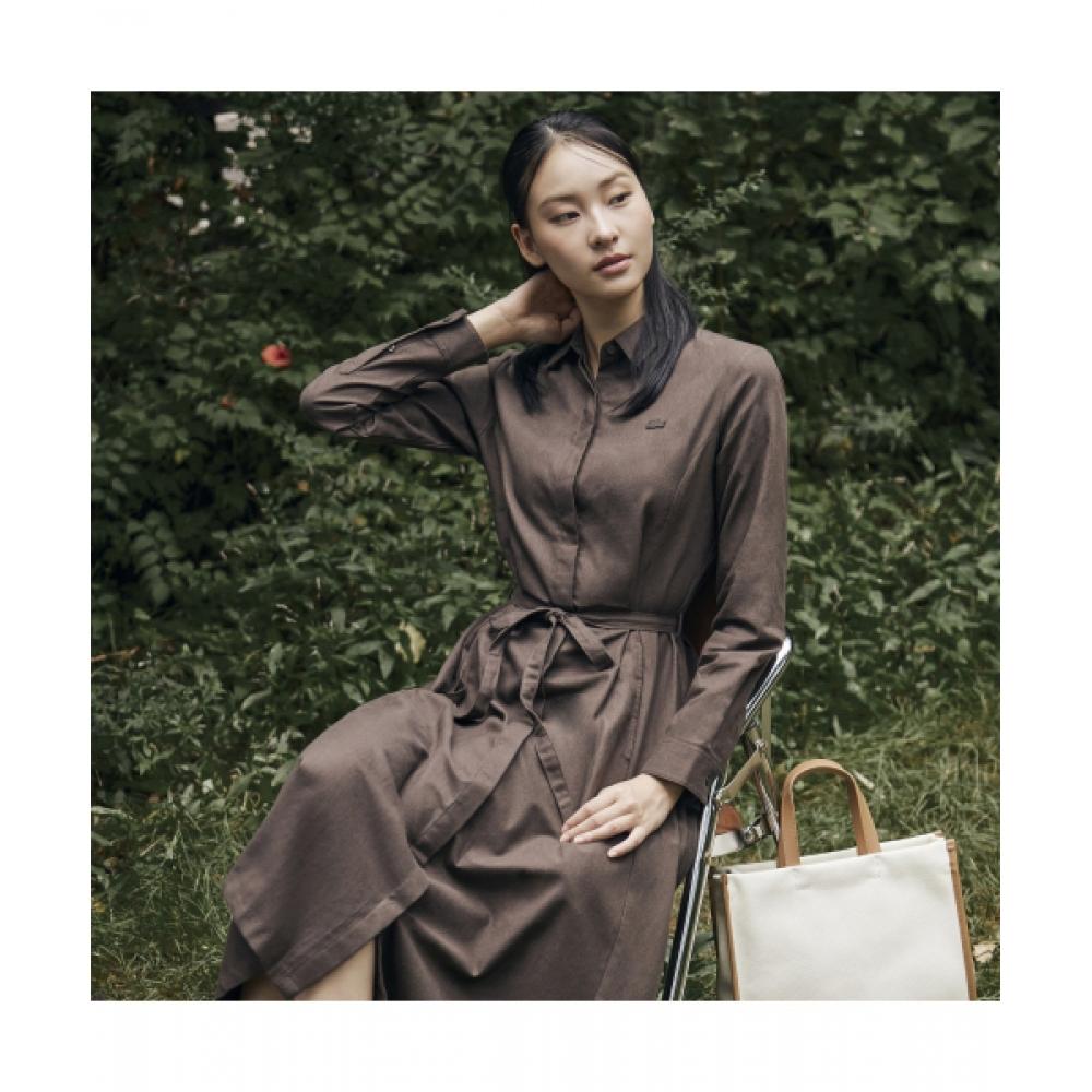 

Lacoste Жіноча фланелева довга сукня [світло-коричневий] 034