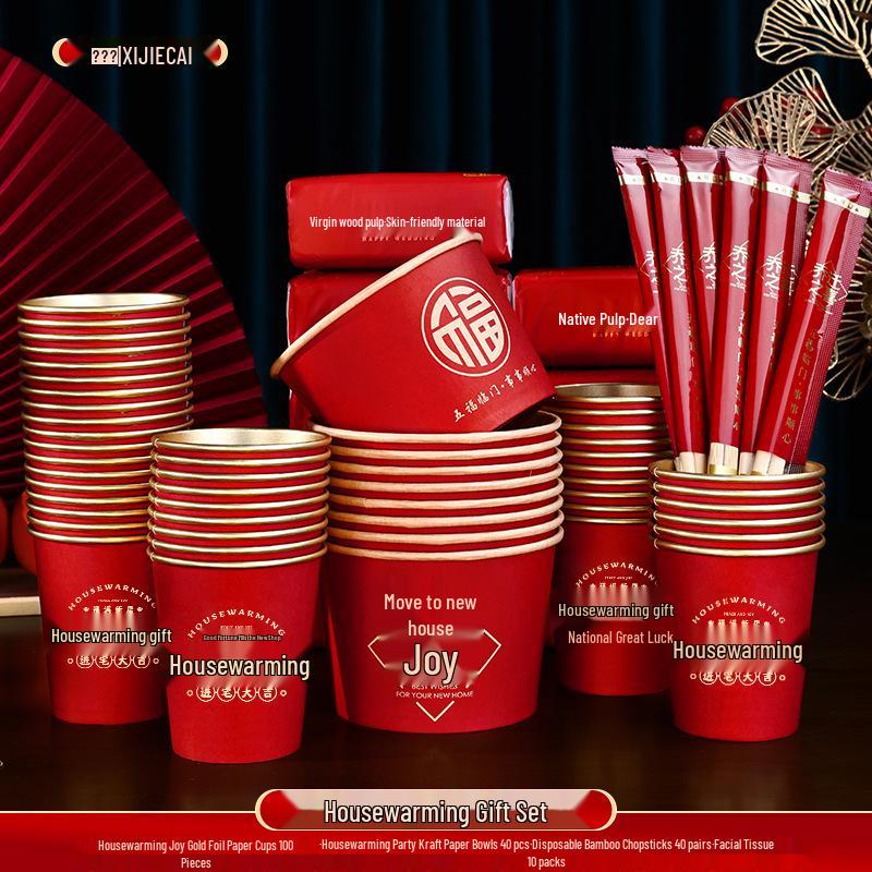 Housewarming Gold Foil Coffee Cups Set – Joyful Moving Essentials