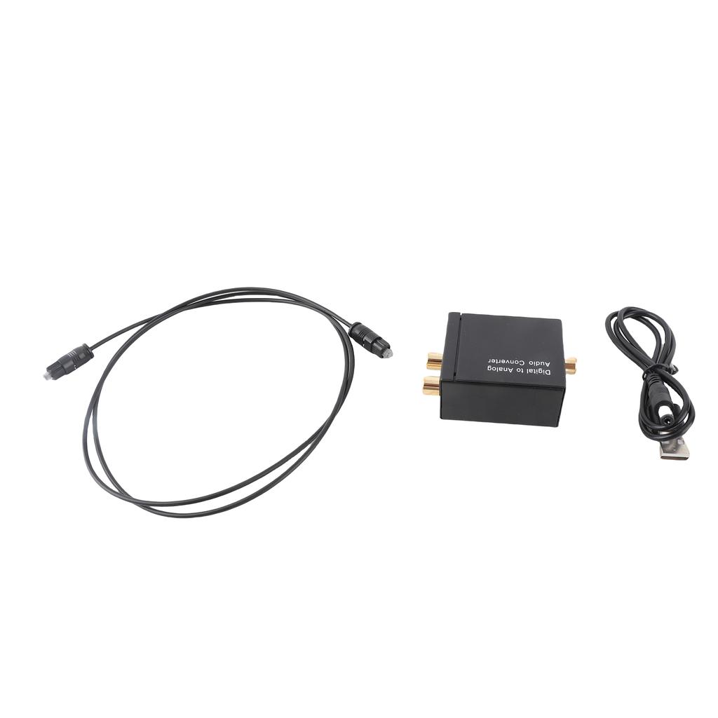 Digital to Analog Audio Converter Audio Switch Box Optical to RCA AV Switcher Selector Box Coaxial Toslink