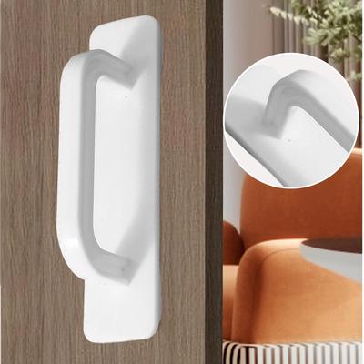 Gate Pull Handle No Drilling Cupboard Handle Pull Stick-On Push Pull Hardware For Kitchen Bedroom Living Room Study Balcony