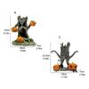 Halloween Resins Sculpture for Fish Tanks Table Displays and Outdoor Garden Decoration Featuring Stump Pumpkin