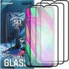3x Tempered Glass for Samsung Galaxy A40 (full Screen, Full 5D, 9H)