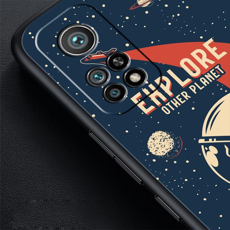 Hülle für Xiaomi Mi 11 Lite 5G NE 11T Pro 10T 9T 12 12T 12S 12X 11X 11i Note 10 9 Silikon TPU Handyhülle Cartoon Cooler Astronaut