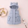 Kids' Hooded Vest: Cute Ears Sleeveless Autumn/Winter Jacket for Boys & Girls
