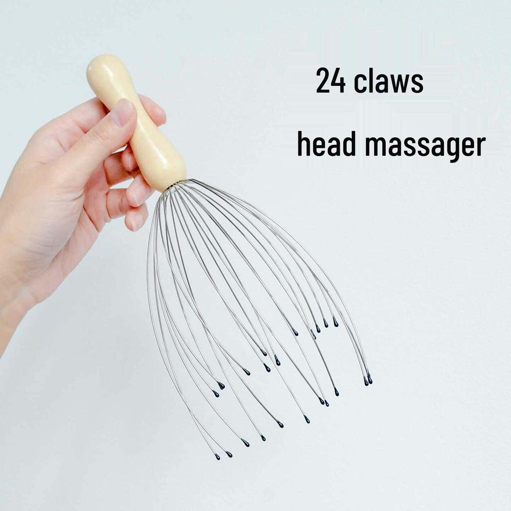Octopus Scalp and Ear Massager: Itchy Head Relief and Meridian Comb