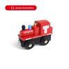 Non-Toxic Wooden Magnetic Train Kids Train Toy Anime Locomotive Car Toys Wooden Track Train Railway Vehicles Children Birthday Gifts