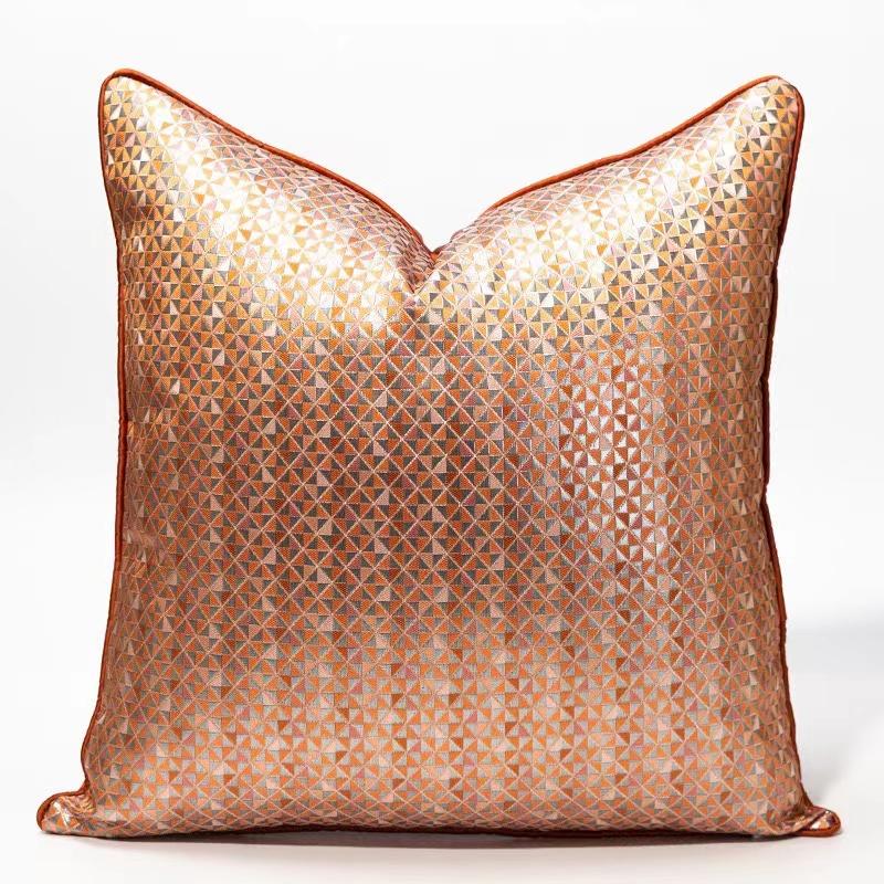 1 PC Light Luxury Cushion Cover High Grade Jacquard Pillowcase 30x50/45x45/50x50CM Champagne Blue Home Hotel Bed Sofa Decoration