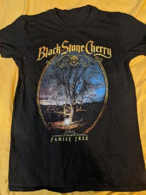Black Stone Cherry Wintertour Schwarzes T-Shirt Baumwolle Vollgröße Unisex T-Shirt