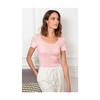 T-shirt - LA FRANCAISE BY B.SOLFIN - LAVANDOU - 100% Cotton - Short Sleeves - Two-tone Striped