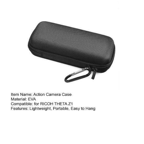 Action Camera Case for RICOH THETA Z1 360 Degrees Camera Portable EVA Hard Shell Camera
