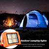 Portable Camping Flashlight USB/Solar Rechargeable LED Emergency Lamp with 6 Levels Adjustable Multifunctional Lighting Device Lamp Camping Equipment