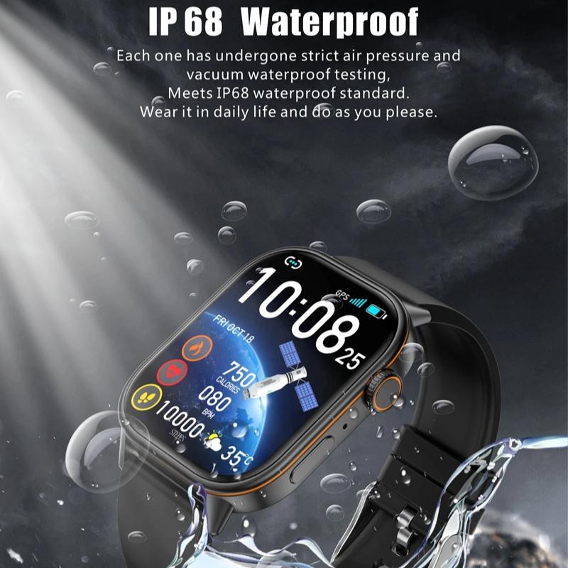 2025 Neuer Sport-GPS-Tracker AMOLED Smartwatch Herren Kompass Militär Outdoor-Sport Bluetooth Anruf Uhr 2,01 Zoll HD-Bildschirm für Huawei