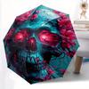 1pc Whimsical Skull Automatic, Cute Cartoon Pattern, Portable Outdoor Umbrella, Perfect, Holiday Gift for Disney fans.N100