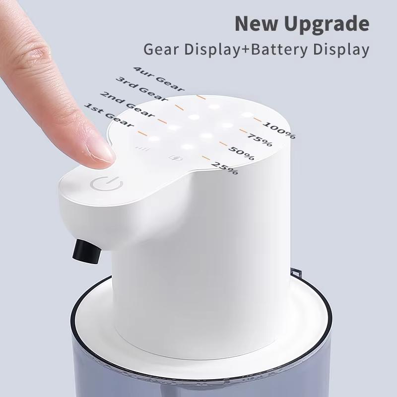400ml Automatic Soap Dispenser Wall Mounted Rechargeable Smart Foam Washing Hand Machine Portable Bathroom Induction Sensor