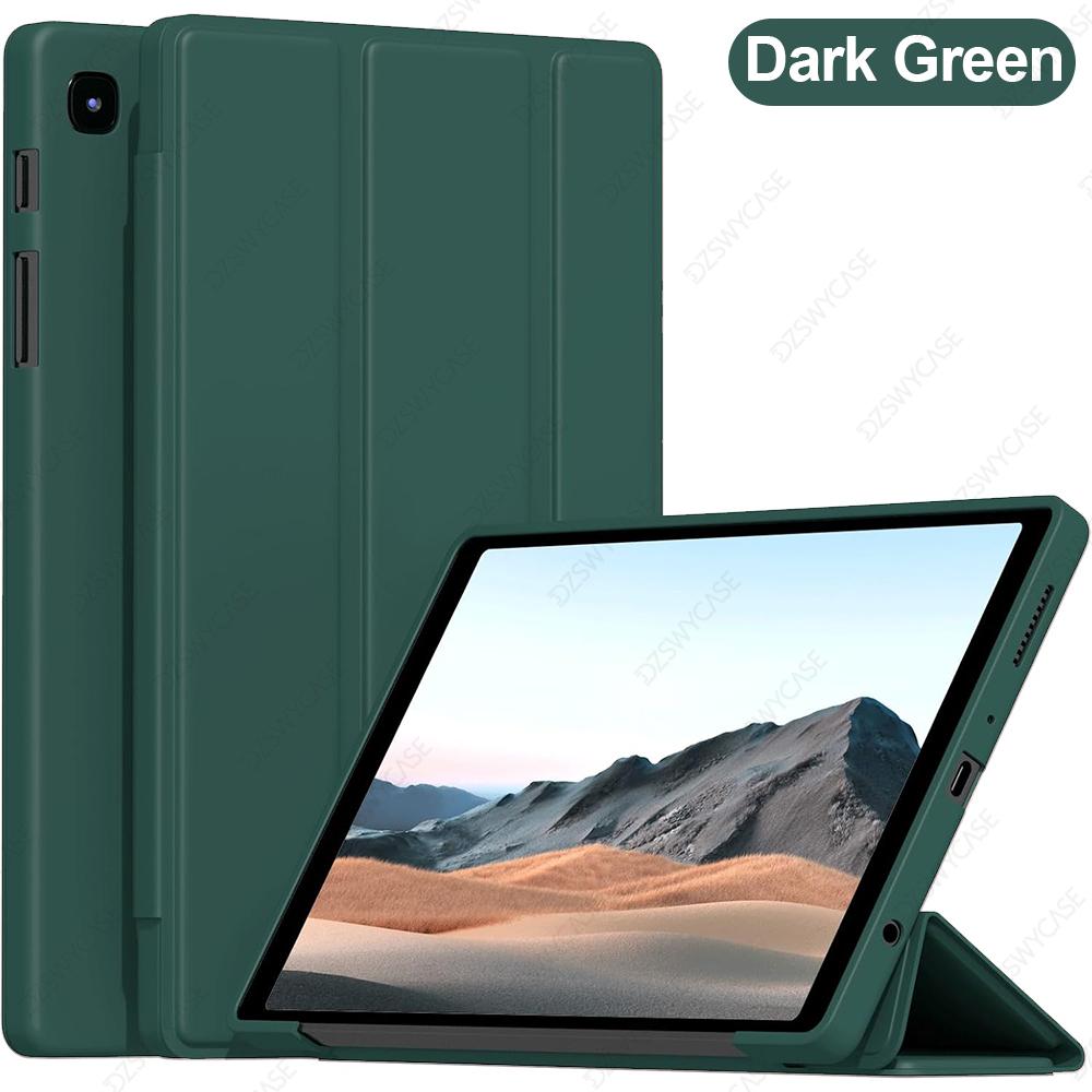 Étui pour Samsung Galaxy Tab A7 Lite 8,7 Pouces, Coque à Rabat Pliable Fine et Légère avec Coque Arrière en TPU Souple, Veille/Réveil Automatique