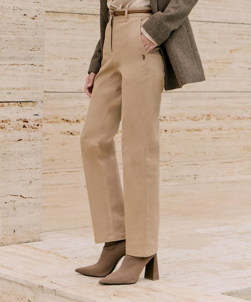 USPOLOASSN Lightly Brushed Chino Pants_Light Beige