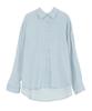 Kobe Lettuce Sheer Denim Long Perfect for and Elegant Perfect for Air Conditioning and Sun Light Blue Shirt, Sleeve, Layering, Casual, Styles,
