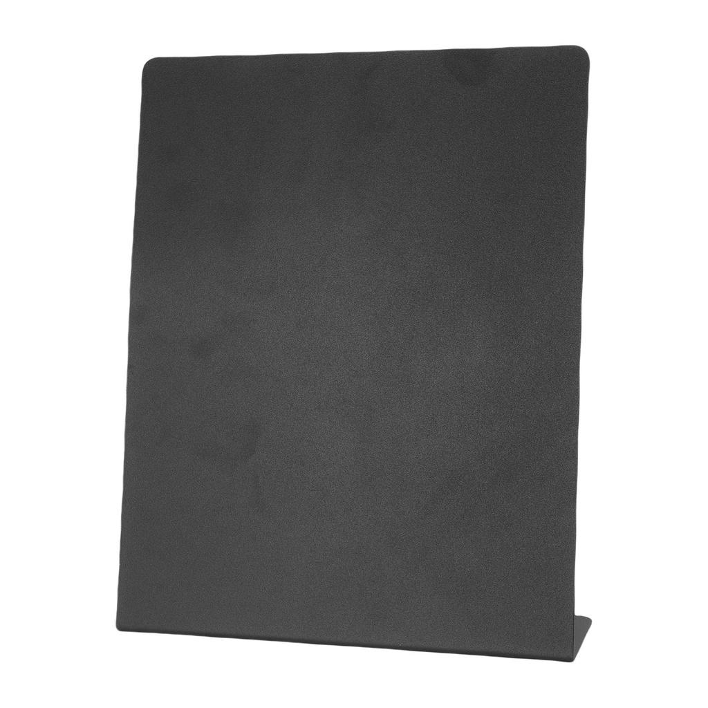 Magnetic Bulletin Board Black Magnetic Metal Tabletop Memo Display Board for Home School Kitchen