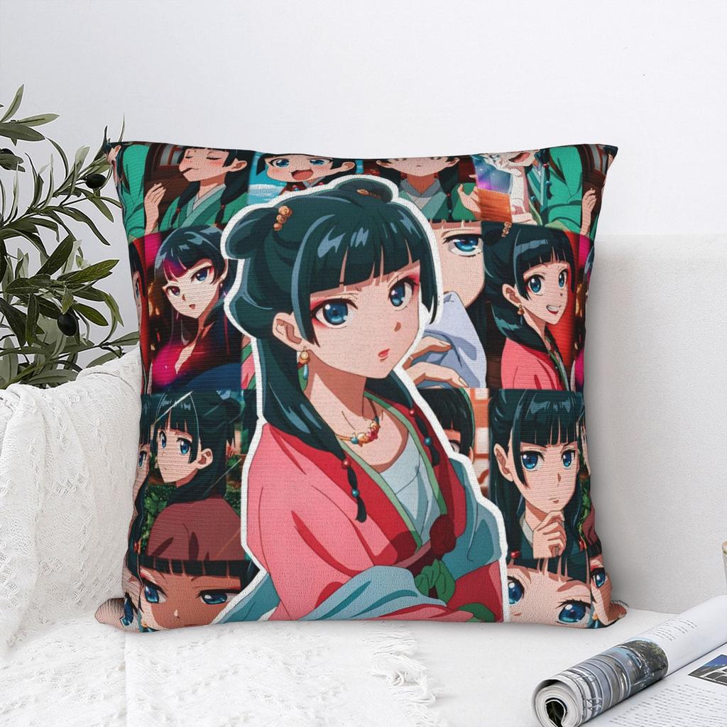 The Apothecary Diaries Maomao Pillowcase Soft Polyester Cushion Cover Decor Cartoon Anime Throw Pillow Case Cover Bed Zipper