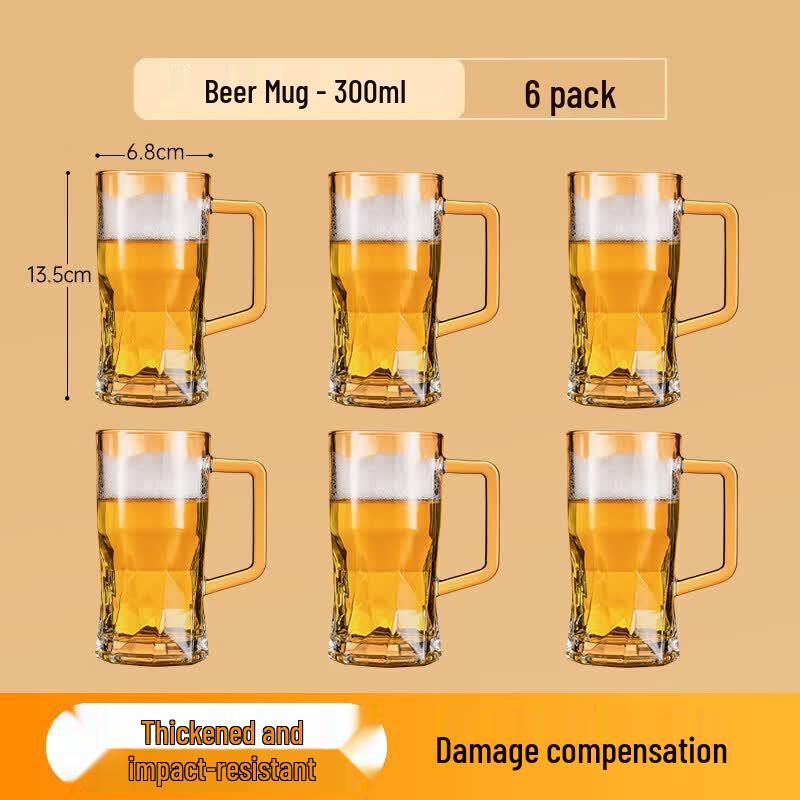 Tempered Glass Mug with Handle