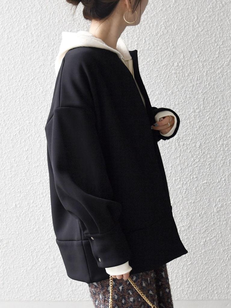 Ships Any Web Exclusive Machine Washable Cardboard Cocoon Collarless Coat 724160025 Black One Size