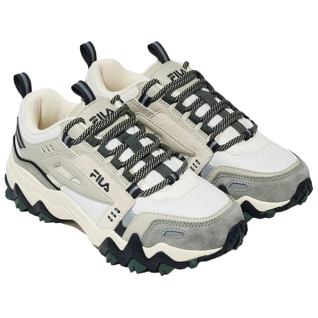 Fila TR V2 Oakmont Soft Comfortable Durable Low-Top Lifestyle Shoes Unisex Sneaker White Gray 1JM02786H067