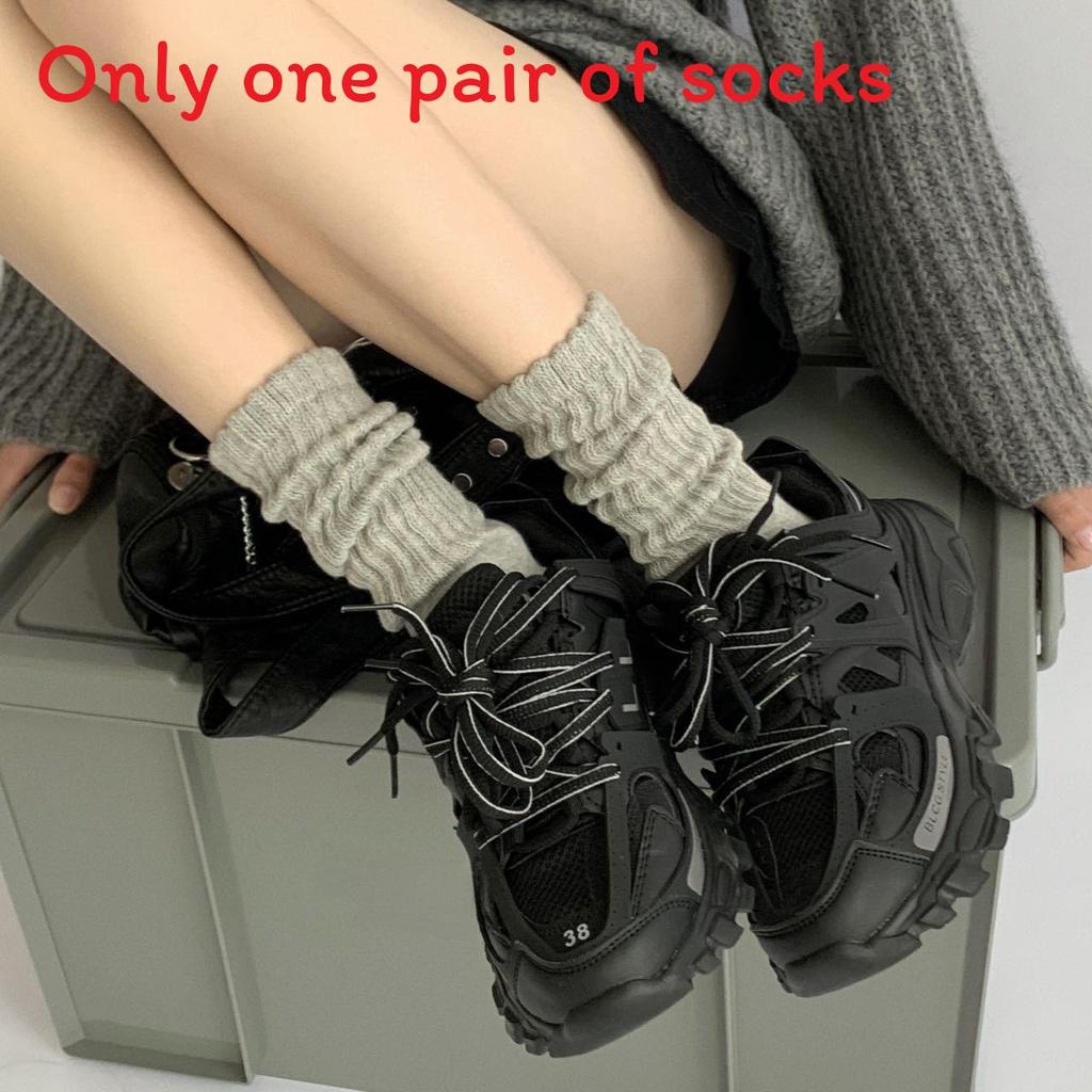 Girl Over Knee Socks With Thickened Acrylic Material For Winter Warmth And Casual Style