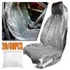 20/60PCS Waterproof Car Seat Cover Disposable Plastic Clear Protective Films Waterproof Oil-Proof Dust-Proof For Airplane Seat