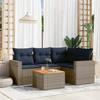 VidaXL Garden Lounge Set with Cushions 5 Pcs, Patio Sofas, Furniture Set, Outdoor Terrace Furniture, Grey 3256439