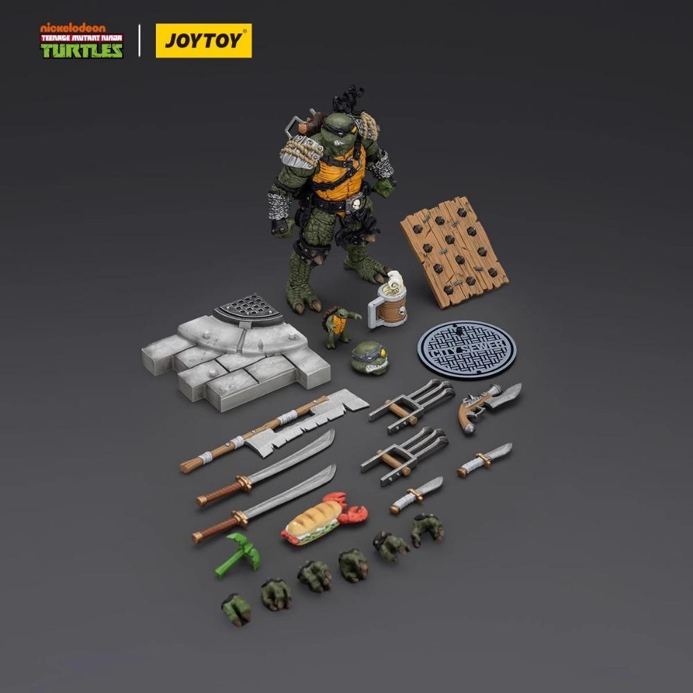 JOYTOY Original TMNT Teenage Mutant Ninja Turtles 1/18 Groundchuck Dirtbag Rahzar Full Series Action Figures Toy Model Doll Gift