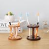 Walnut Toothbrush Holder Beech Makeup Brushes Holder Desktop Makeup Brush Storage Rack Bathroom Supplies