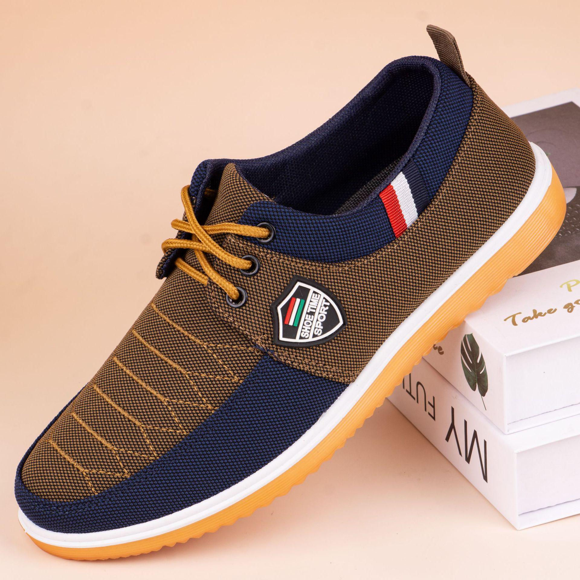 

Мужские универсальные парусиновые туфли на шнуровке - Повседневные кроссовки большого размера в стиле Старого Пекина 43