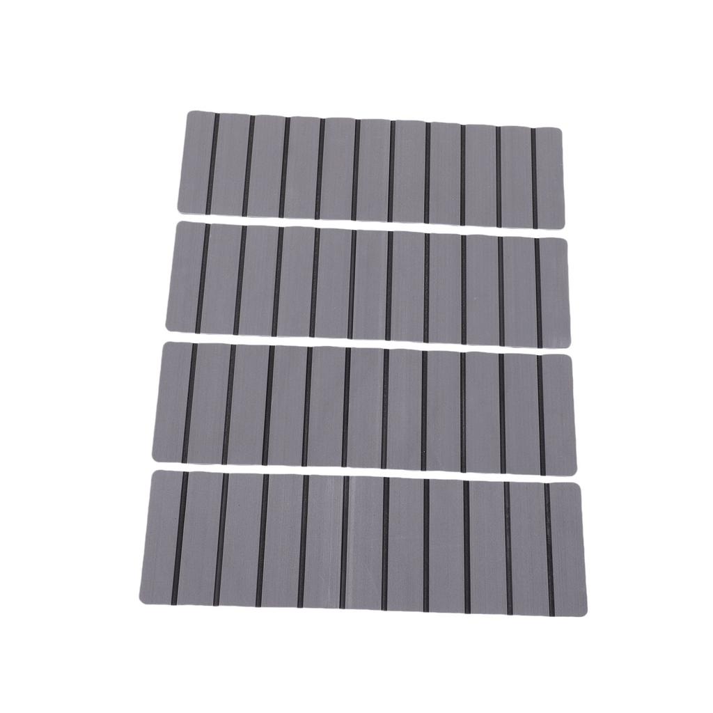 4PCS RV Step Cover Waterproofing Non Slip EVA Trimmable V Slot Finish Design RV Step Cover Deck for Camping