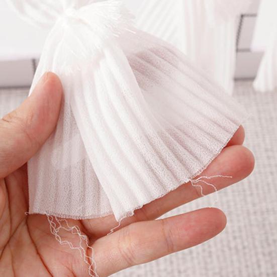 Miniature Curtains Doll Mansion White Window Shades 1:12 Scale Miniature Pleated Curtains with Rod for Dolls Bedroom Accessories