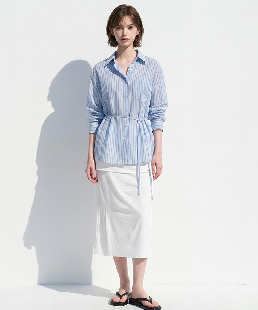 Eilubeu Collar Skirt Aasdsk105P