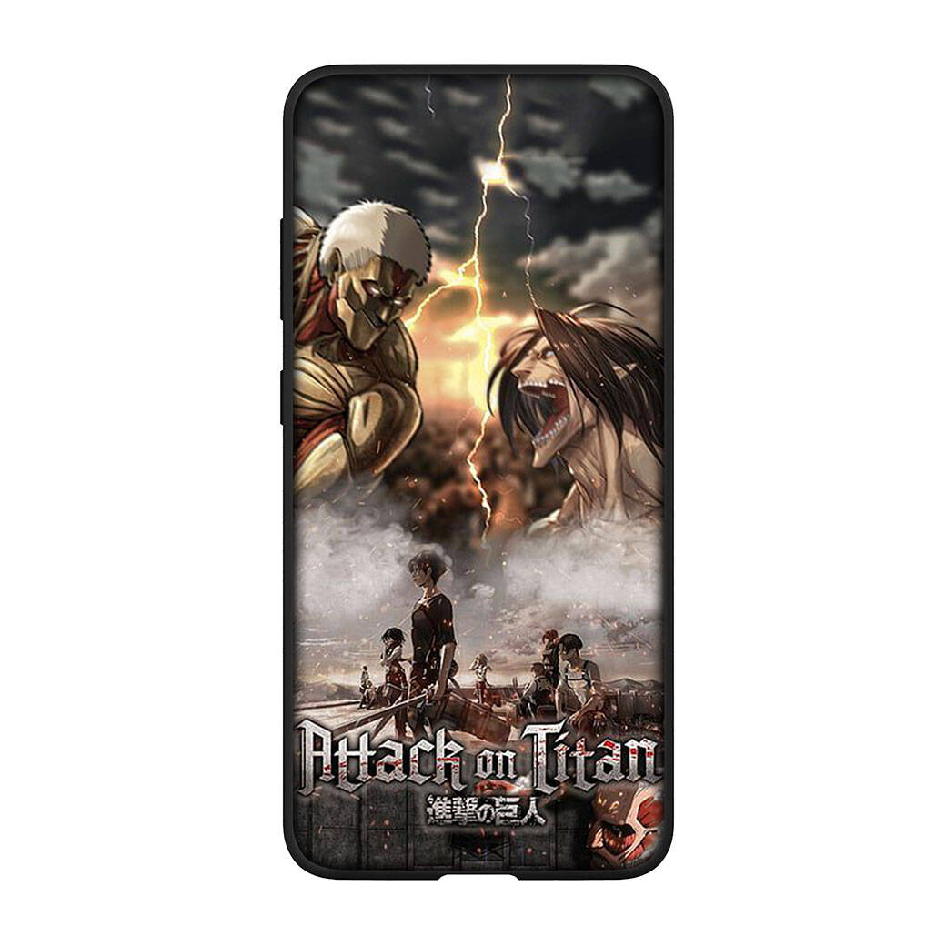for Samsung Galaxy S25 S24 iPhone 17 16 15 Xiaomi Redmi Note 14 13 12 11 Plus Pro Max XR A37 Case Cartoon Attack on Titan Eren Jaeger Levi OPPO Huawei
