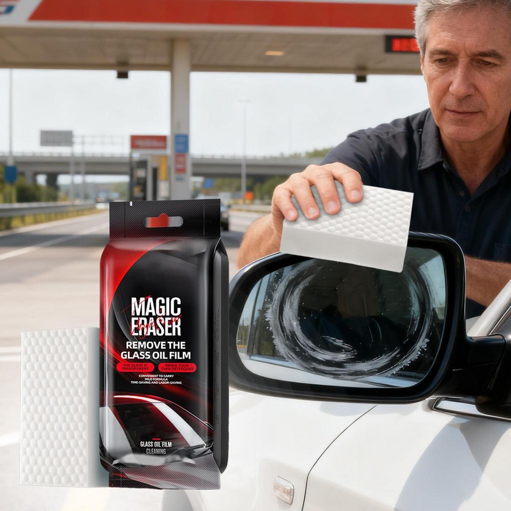 Glass Oil Film Cleaning Wiper Windshield Oil Film Cleaner Harmless to hands Easy to Use Auto Oil Film Cleaning Sponge