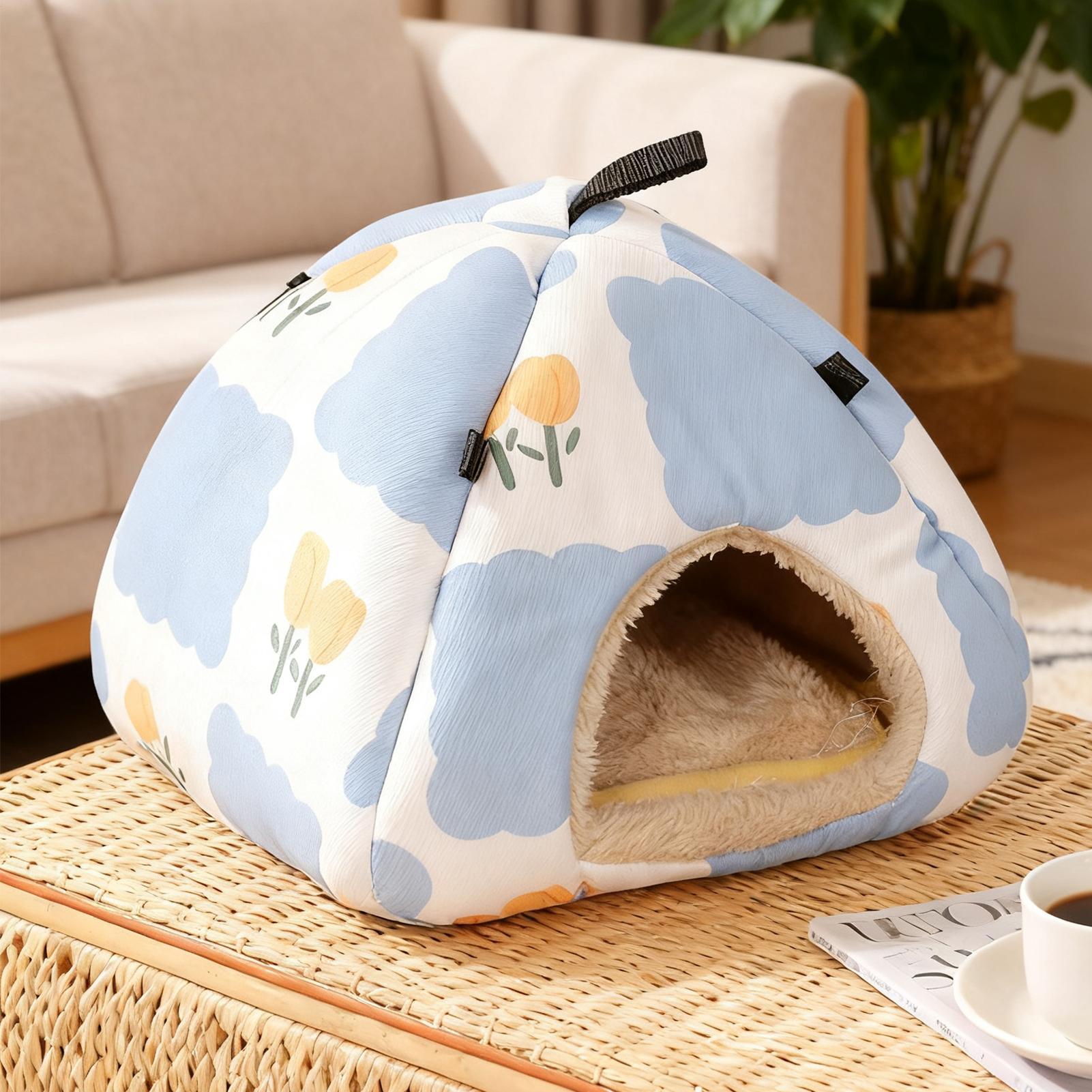 

Hedgehog Bed Semi-enclosed Warm Dome Nest Hangable Non-Slip Warm Hedgehog Cave Bed For Chinchilla Small Animal Ferret Mice Bird M