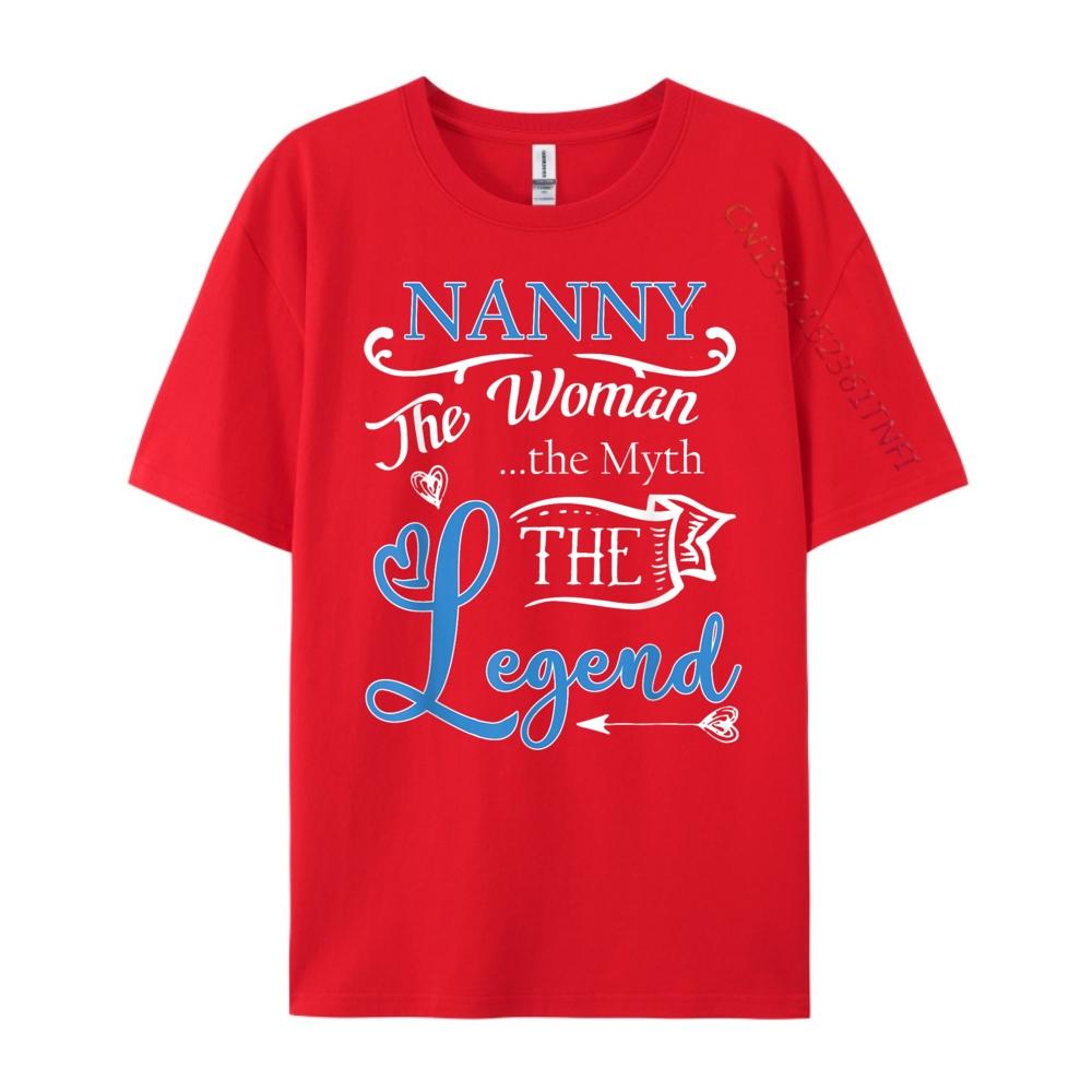 Nanny The Unisex The Myth The Legend Black Shirt Graphic Tees Female Tshirts Vintage