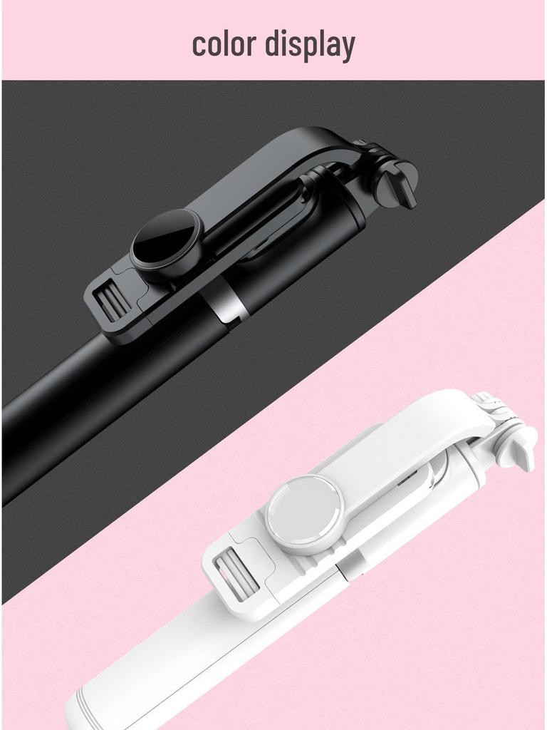 Bluetooth Extendable Selfie Stick Tripod with Anti-Shake and Fill Light for Live Streaming - Model Q02