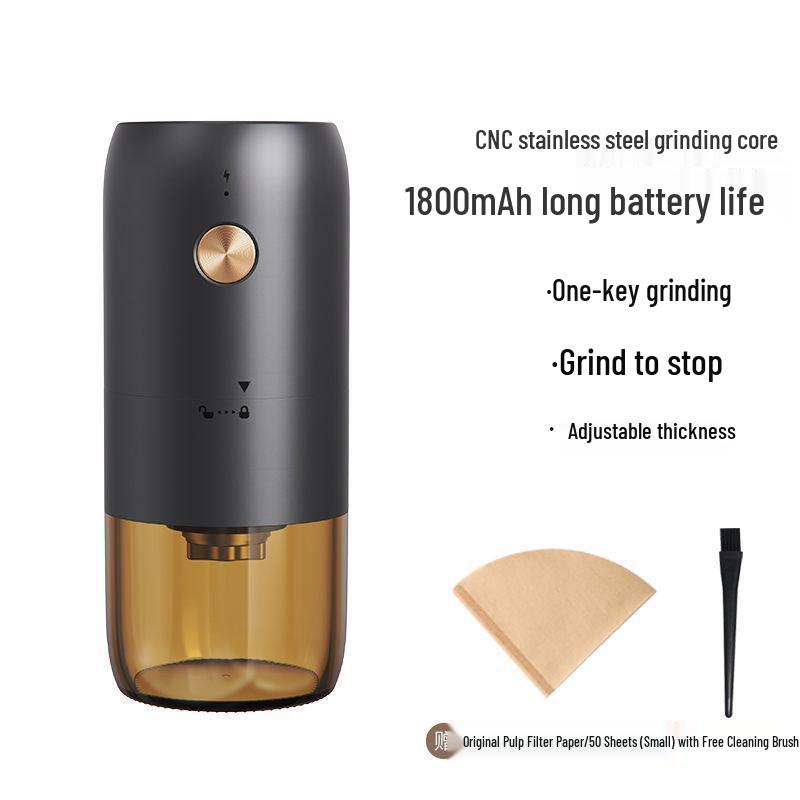 Portable Electric & Manual Coffee Bean Grinder - Compact Household Hand-Cranked & Automatic Grinding Machine