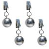 4 Pieces Metal Ball Tablecloth Clamps Secure Plastic Polyester Fabrics Ideal For Camping Patios Decors Homes Hotel Banquets